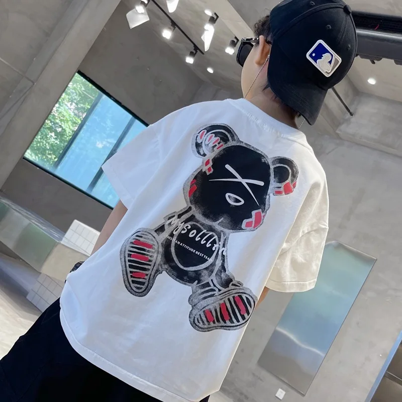 Children's cartoon printing T-shirt summer boys Korean version sweat-absorbing middle-aged children's cotton short-sleeved t
Children's cartoon printing T-shirt summer boys Korean version sweat-absorbing middle-aged children's cotton short-sleeved t