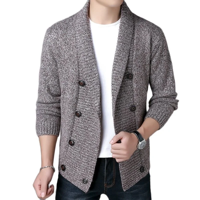 5 colors optional men's knit jacket / spring autumn classic lapel solid color men's soft warm sweater / high-quality casual Tops
5 colors optional men's knit jacket / spring autumn classic lapel solid color men's soft warm sweater / high-quality casual Tops