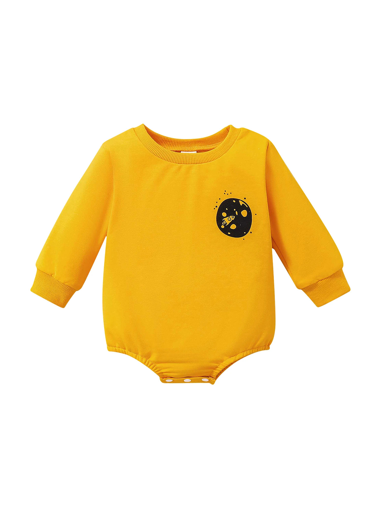 Newborn Long Sleeve Patchwork Romper Round Collar Spaceship Pattern Back Capital Letters Printed Triangle Bodysuit
Newborn Long Sleeve Patchwork Romper Round Collar Spaceship Pattern Back Capital Letters Printed Triangle Bodysuit