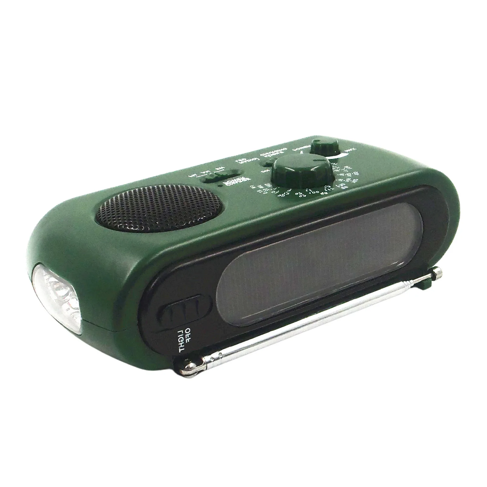 

Portable Emergency Radio Solar Powered Radio Emergency Hand-crank Radio With LED Flashlights Convenient To Use Outdoor Radio For