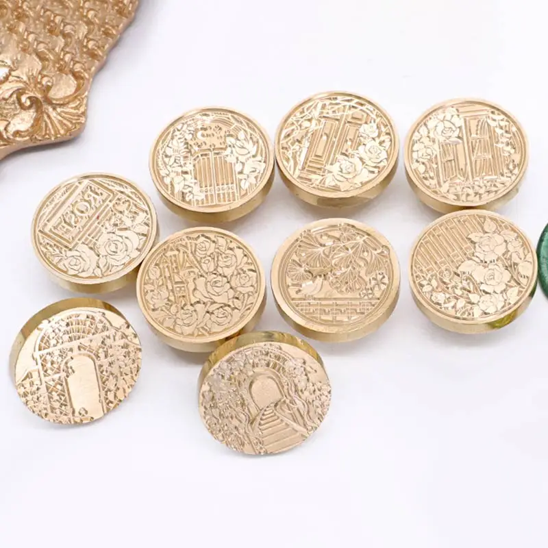 Flower Window Pattern Wax Seal Stamps Retro Happy Birthday Antique Copper Sealing Scrapbooking Sollos stempel Wedding Decorative
Flower Window Pattern Wax Seal Stamps Retro Happy Birthday Antique Copper Sealing Scrapbooking Sollos stempel Wedding Decorative
