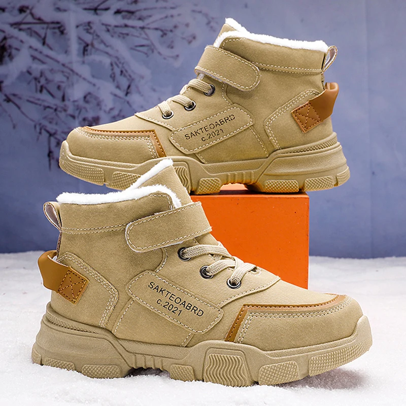 Зимние ботинки для мальчиков, детская зимняя обувь, детские ботильоны, кожаная теплая водонепроницаемая Нескользящая хлопковая обувь для м...
Зимние ботинки для мальчиков, детская зимняя обувь, детские ботильоны, кожаная теплая водонепроницаемая Нескользящая хлопковая обувь для м...