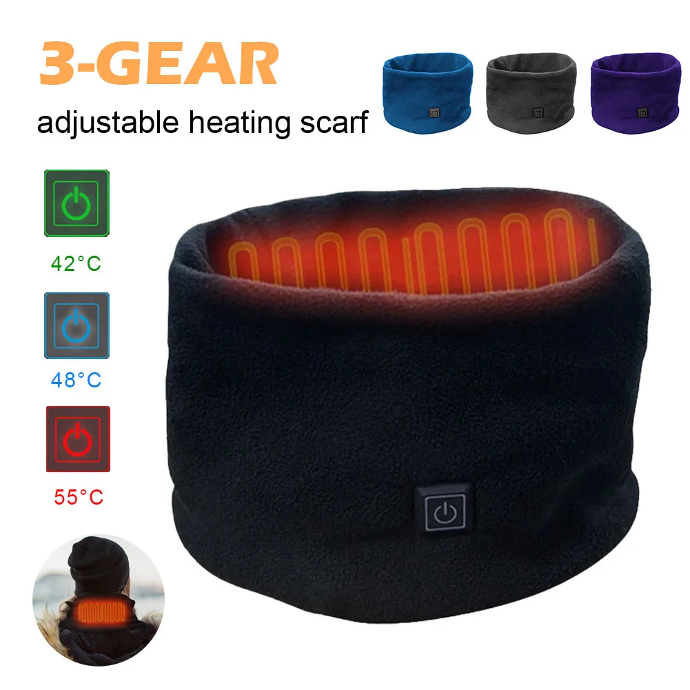Electric Heated Scarf Neck Wrap USB Rechargeable Winter Neck Warmer 3 Speed Adjustment Fleece Scarf For Cycling Skiing Camping
Electric Heated Scarf Neck Wrap USB Rechargeable Winter Neck Warmer 3 Speed Adjustment Fleece Scarf For Cycling Skiing Camping