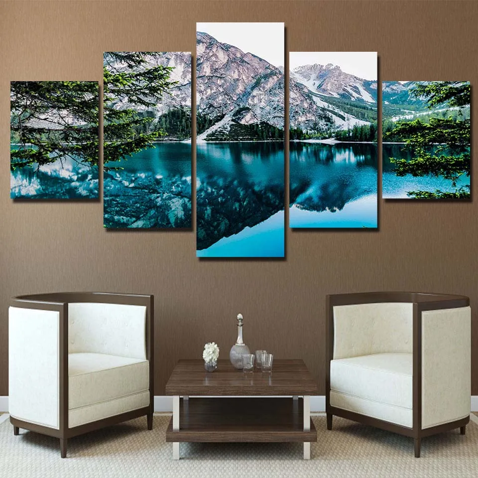 Posters and Prints 5 Piece Painting Wall Art Valley Lake Canvas Art Painting Wall Pictures For Living Room (No Frame)
Posters and Prints 5 Piece Painting Wall Art Valley Lake Canvas Art Painting Wall Pictures For Living Room (No Frame)