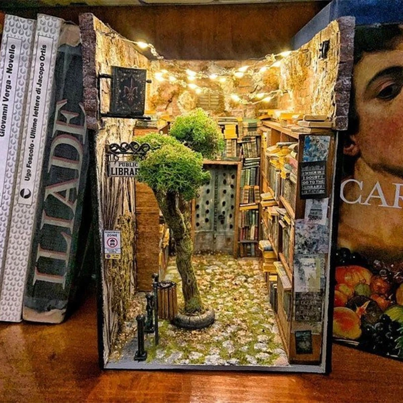 DIY Dollhouse Miniature Kit Wooden Diy Book Nook Doll House Diorama 3D Puzzle Bookend Roombox Toys Gifts Decorative Accessories
DIY Dollhouse Miniature Kit Wooden Diy Book Nook Doll House Diorama 3D Puzzle Bookend Roombox Toys Gifts Decorative Accessories