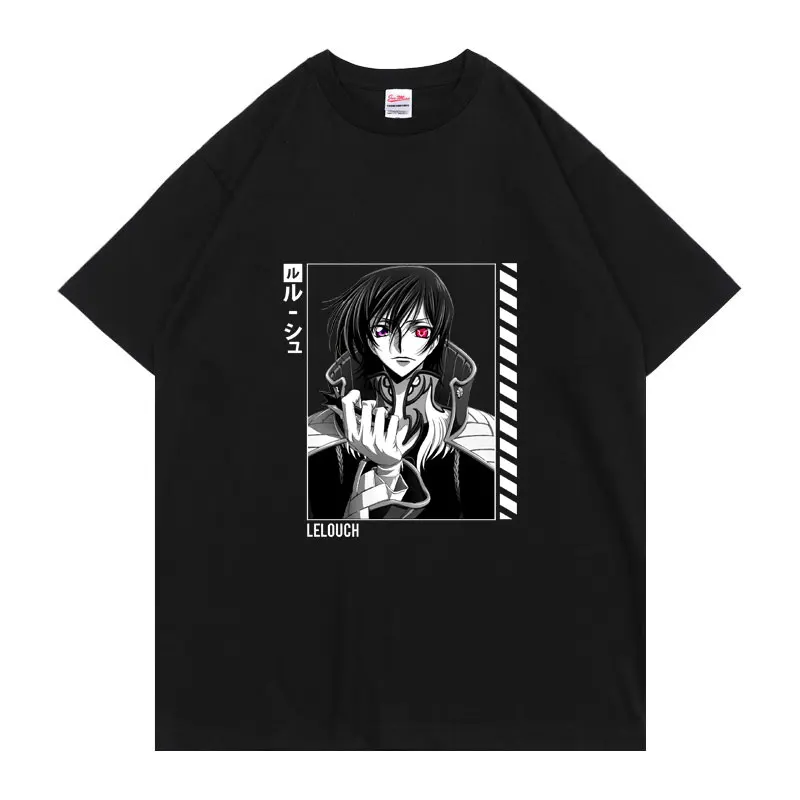 Men's Cool Code Geass Manga Lelouch Tee Tops Short Sleeves Cotton Double-sided Print Tshirt Fashion Loose Japanese Anime T-shirt
Men's Cool Code Geass Manga Lelouch Tee Tops Short Sleeves Cotton Double-sided Print Tshirt Fashion Loose Japanese Anime T-shirt