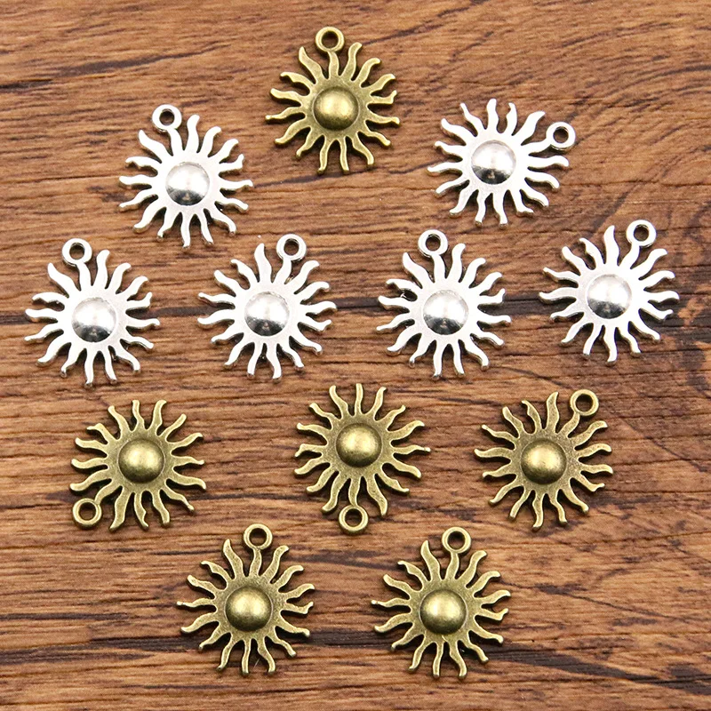40pcs 15x17mm Antique Silver Bronze Color Sun Charms Pendant Jewelry Making DIY Jewelry Accessories for Jewelry
40pcs 15x17mm Antique Silver Bronze Color Sun Charms Pendant Jewelry Making DIY Jewelry Accessories for Jewelry
