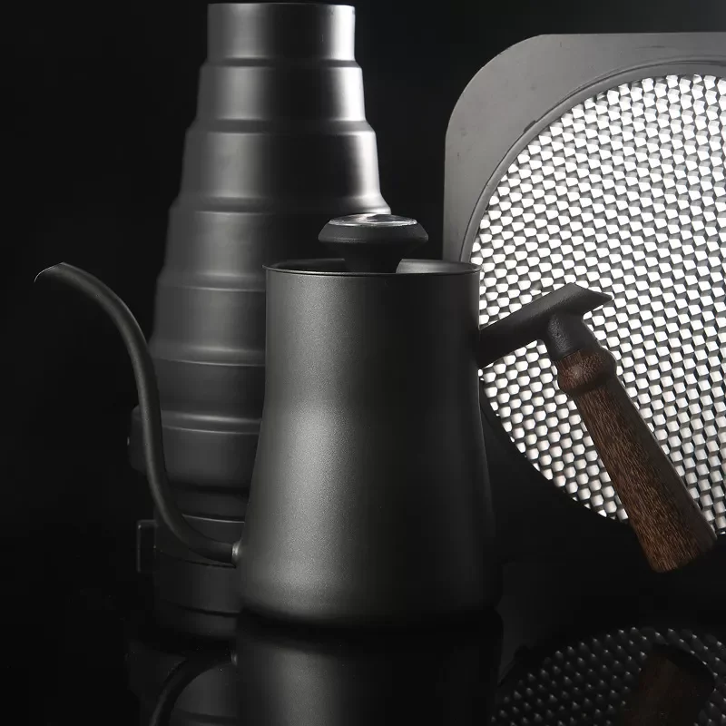 550ml Household Hand-made Hanging Ear Coffee Pot Mini Stainless Steel Drip-Type Teflon With Temperature Long-Mouth Slender Pot
550ml Household Hand-made Hanging Ear Coffee Pot Mini Stainless Steel Drip-Type Teflon With Temperature Long-Mouth Slender Pot