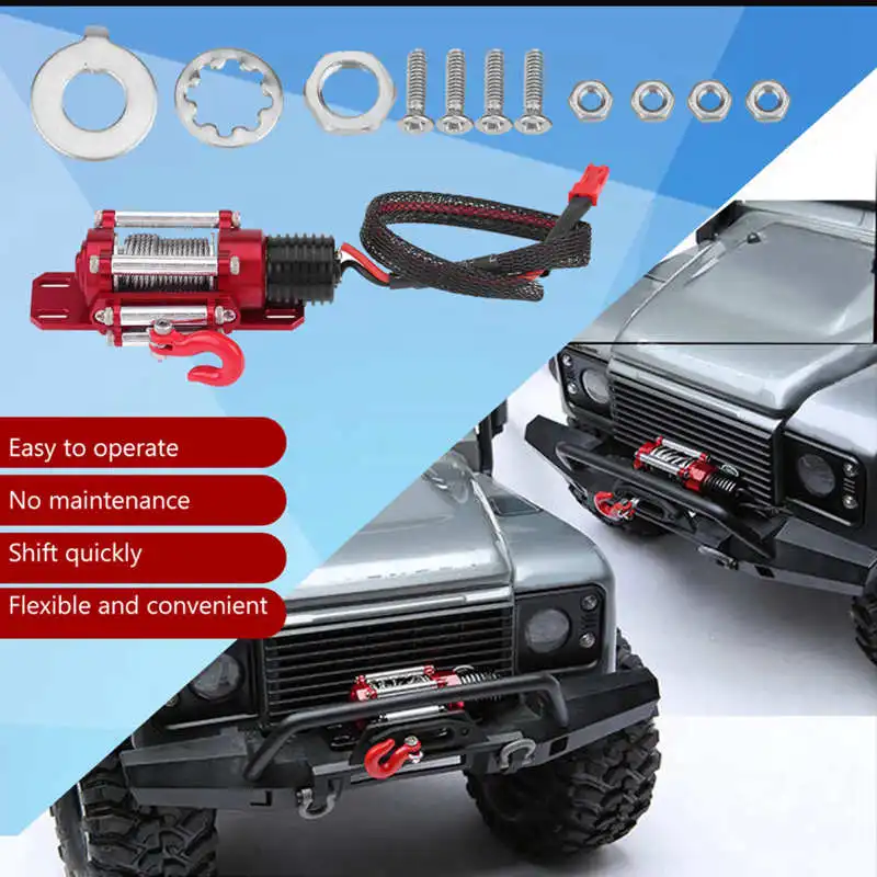 1/10 Scale RC Model Vehicle Crawler Car Accessory Metal Winch With Remote Controller RC Toy RC Metal Winch With Remote Accessory
1/10 Scale RC Model Vehicle Crawler Car Accessory Metal Winch With Remote Controller RC Toy RC Metal Winch With Remote Accessory