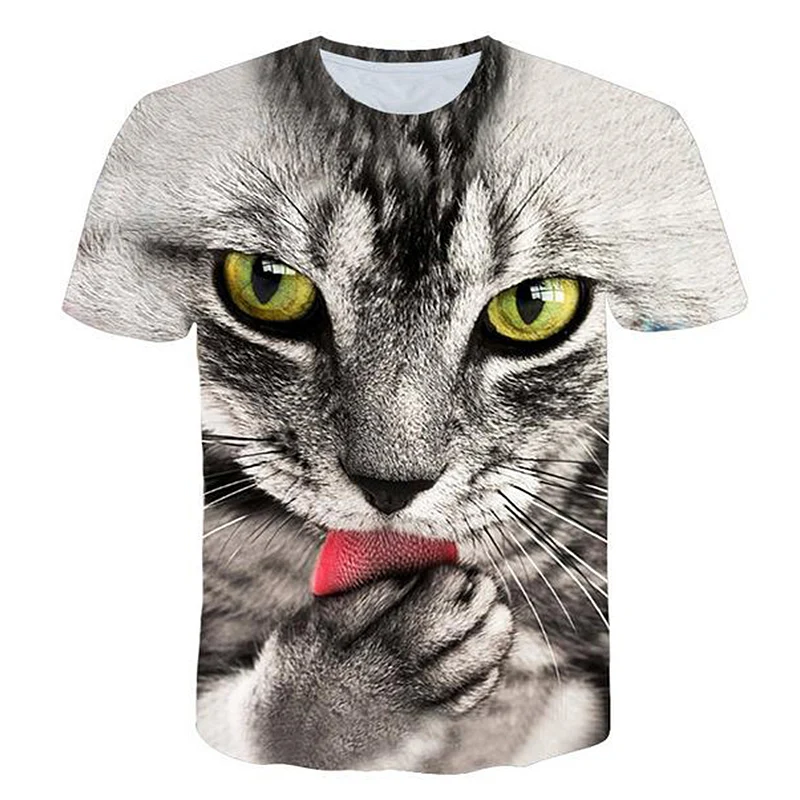 Мужская и женская футболка с коротким рукавом, круглым вырезом и 3D-принтом
Мужская и женская футболка с коротким рукавом, круглым вырезом и 3D-принтом