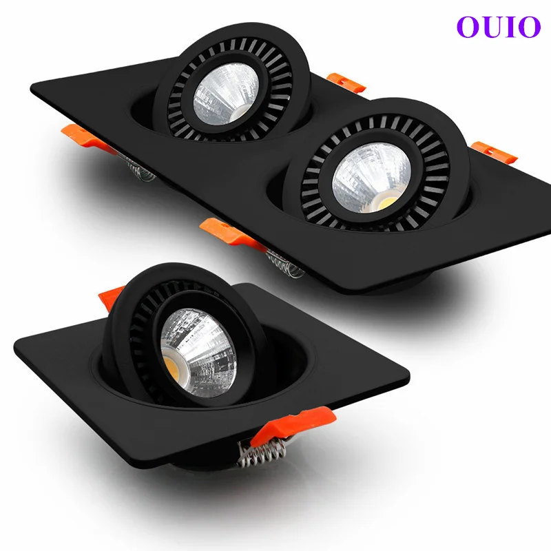 New Style Dimmable 360° Rotation Recessed LED Downlight 9W12W15W18W24W30W COB Decoration Ceiling Lamp AC85-265V Indoor Lighting
New Style Dimmable 360° Rotation Recessed LED Downlight 9W12W15W18W24W30W COB Decoration Ceiling Lamp AC85-265V Indoor Lighting