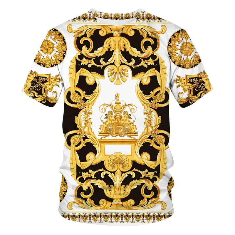2022 Summer Men 3D print Luxury Baroque style print men's T-shirts fashion men's short sleeves oversized
2022 Summer Men 3D print Luxury Baroque style print men's T-shirts fashion men's short sleeves oversized