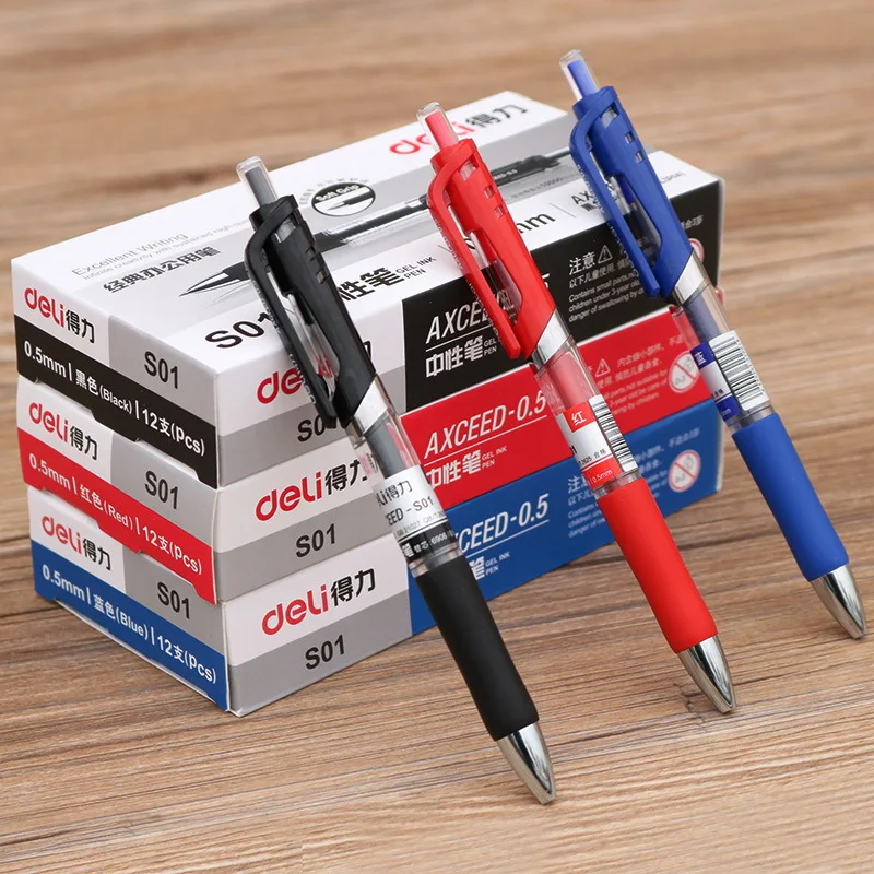 12 pack press gel pen 0.5mm signature pen black carbon pen student exam back to school school supplies office stationery
12 pack press gel pen 0.5mm signature pen black carbon pen student exam back to school school supplies office stationery