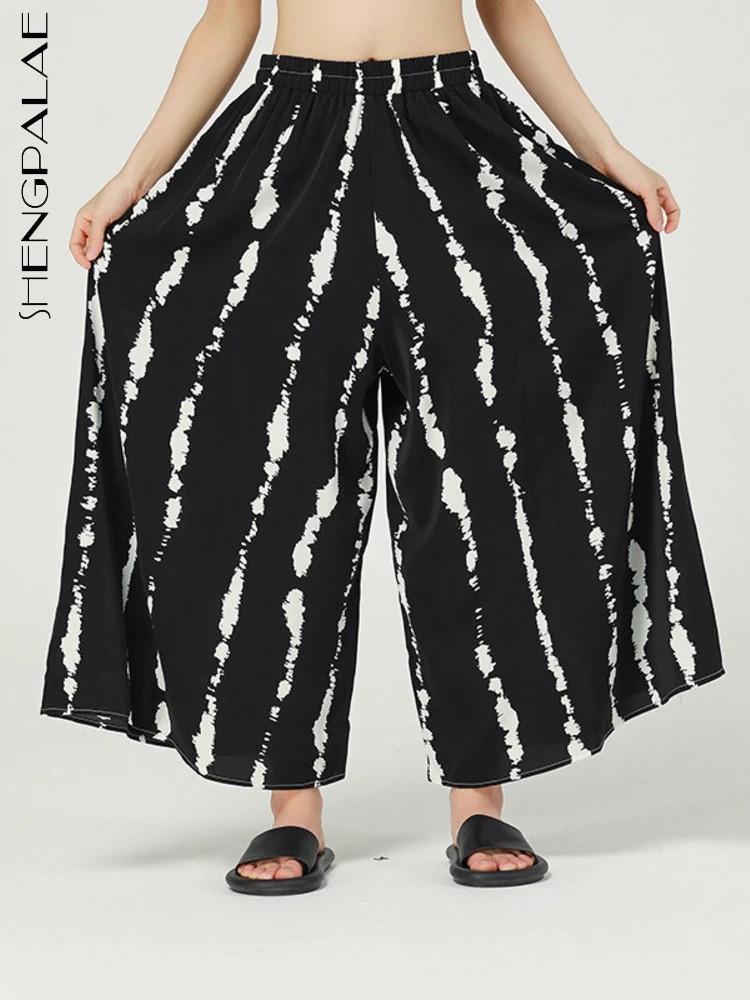 SHENGPALAE 2022 Summer New Fashion Tide Black Wide Leg Pants Loose Casual Temperament Printing High Waist Shorts 5AE1082
SHENGPALAE 2022 Summer New Fashion Tide Black Wide Leg Pants Loose Casual Temperament Printing High Waist Shorts 5AE1082