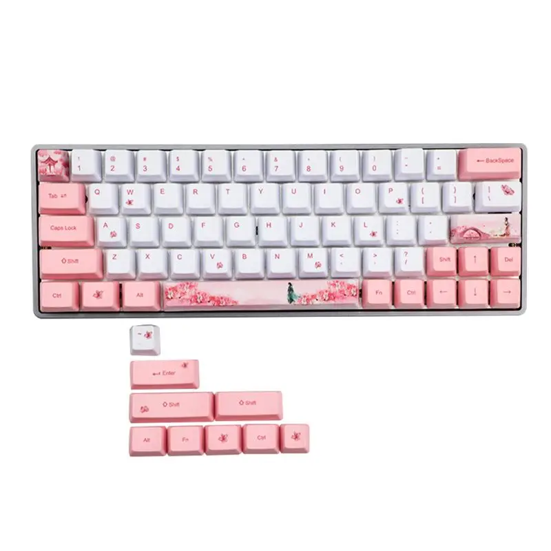 PBT Baby Pink Keycaps Set Fit for Cherry MX Mechanical Keyboard GH60 GK61 GK64 LX9A
PBT Baby Pink Keycaps Set Fit for Cherry MX Mechanical Keyboard GH60 GK61 GK64 LX9A
