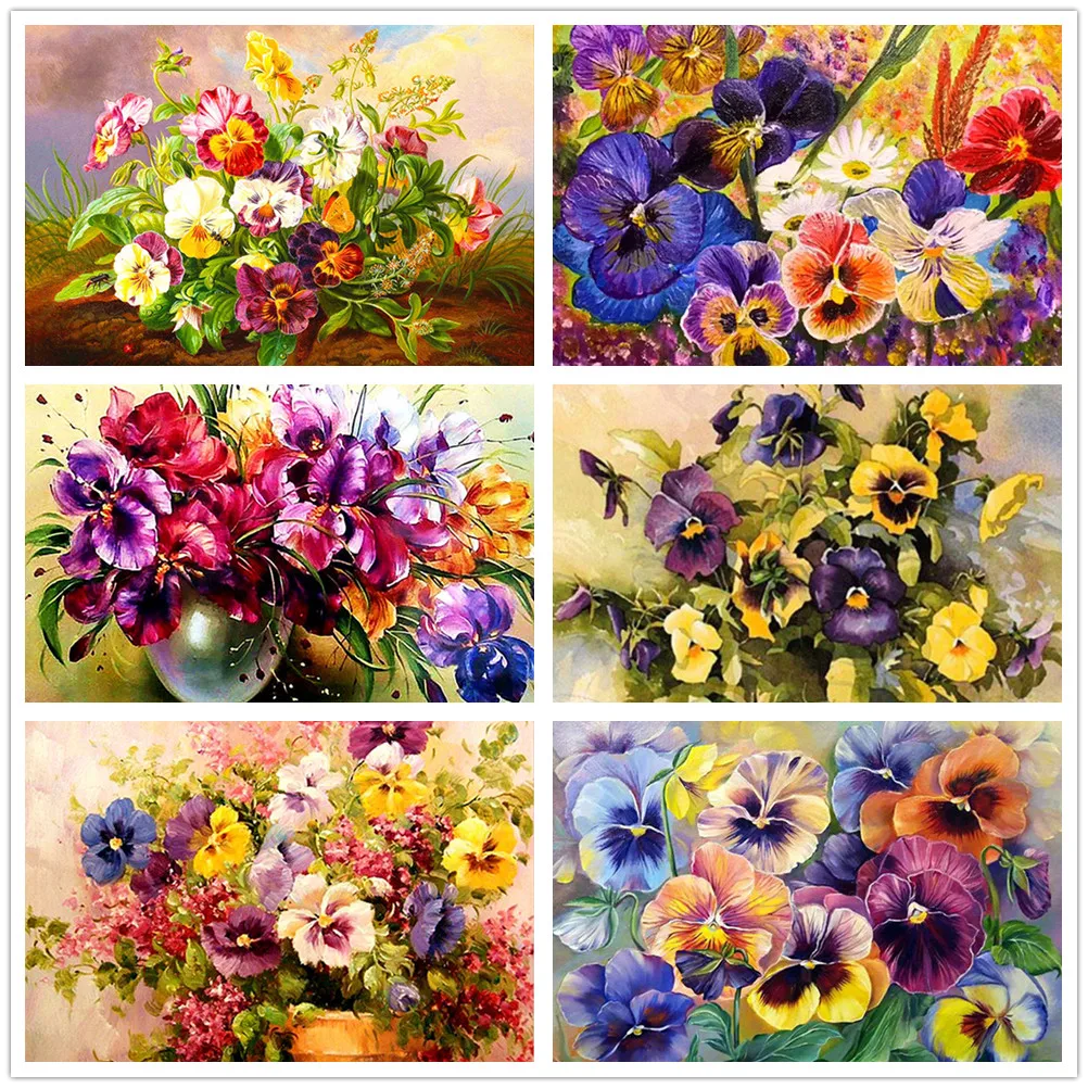 Diy 5D Full Drill Diamond Painting Flower Pansy Rose Peony Mosaic Art Diamond Embroidery Cross Stitch Pictures of Rhinestones
Diy 5D Full Drill Diamond Painting Flower Pansy Rose Peony Mosaic Art Diamond Embroidery Cross Stitch Pictures of Rhinestones