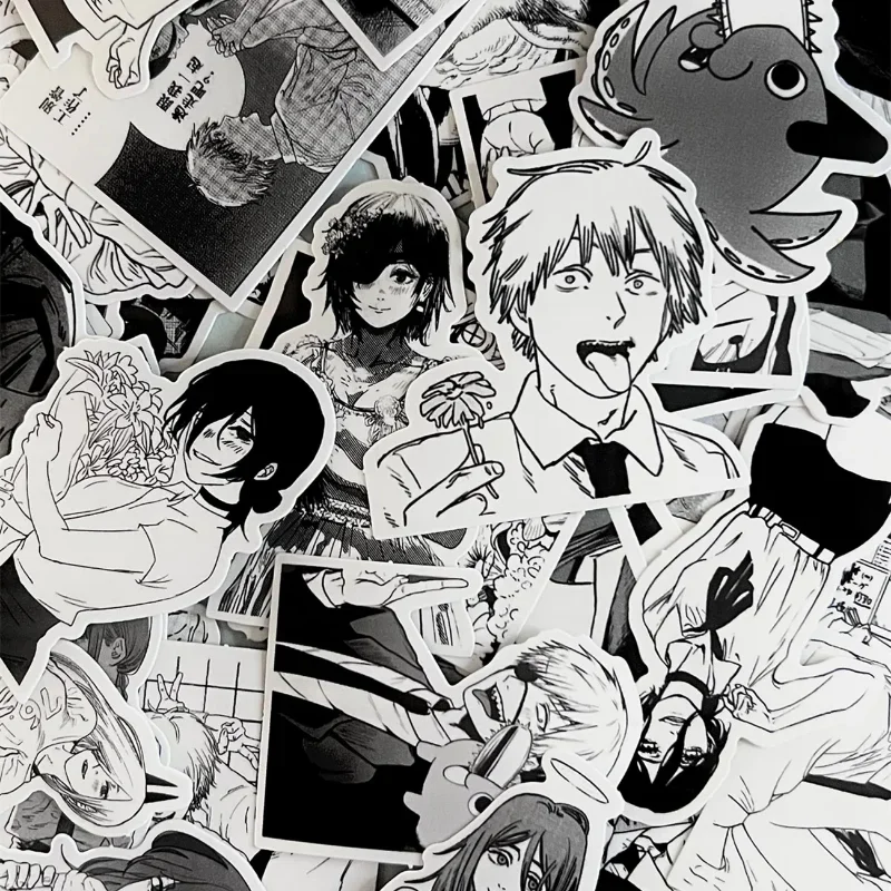 Chainsaw Man Black White Sticker Denji Makima Pochita Anime Stationery Manga Stickers Cute Laptop Phone Case Kawaii Decorative
Chainsaw Man Black White Sticker Denji Makima Pochita Anime Stationery Manga Stickers Cute Laptop Phone Case Kawaii Decorative