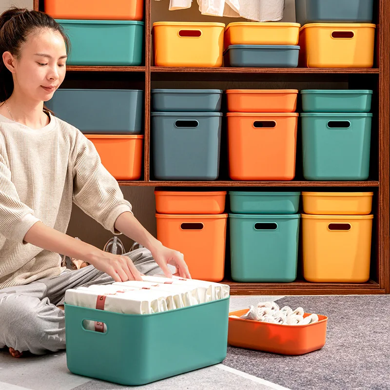 Storage box desktop with cover sundries snacks cosmetics storage basket storage box clothing toy finishing box
Storage box desktop with cover sundries snacks cosmetics storage basket storage box clothing toy finishing box