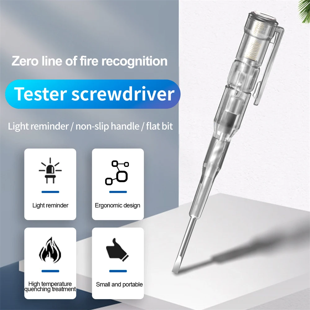 B08 Voltimetro Amperimetro Digital Tester electric Induced Electric Screwdriver Probe With LED Indicator Light Test Pen Sensor
B08 Voltimetro Amperimetro Digital Tester electric Induced Electric Screwdriver Probe With LED Indicator Light Test Pen Sensor