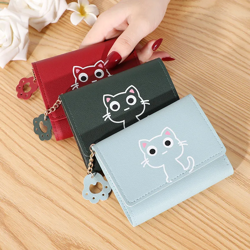 Women Wallet Cute Cat Short Wallet Leather Small Purse Girls Money Bag Card Holder Ladies Female Hasp Creative Fashion Wallet
Women Wallet Cute Cat Short Wallet Leather Small Purse Girls Money Bag Card Holder Ladies Female Hasp Creative Fashion Wallet