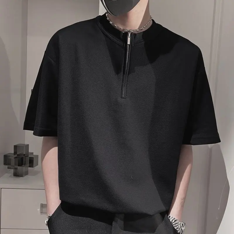 2023 New Golf Stand Collar Polo Shirt for Men Senior Half Sleeve Zipper Black Short Sleeve T-shirt Men Clothing Summer Fashion
2023 New Golf Stand Collar Polo Shirt for Men Senior Half Sleeve Zipper Black Short Sleeve T-shirt Men Clothing Summer Fashion
