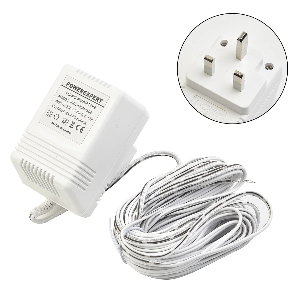 Power Supply Universal Power Supply Adapter for Doorbell 24V/500mA Compatible with Ring Doorbell and Nest Hello
Power Supply Universal Power Supply Adapter for Doorbell 24V/500mA Compatible with Ring Doorbell and Nest Hello