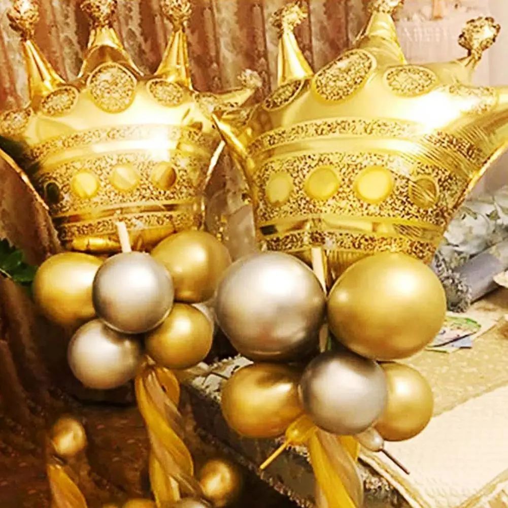 Aluminum Foil Balloon Exquisite Shape Vivid Color Eye-catching Anniversary Decoration Happy Birthday Crown Balloon Wedding Suppl
Aluminum Foil Balloon Exquisite Shape Vivid Color Eye-catching Anniversary Decoration Happy Birthday Crown Balloon Wedding Suppl