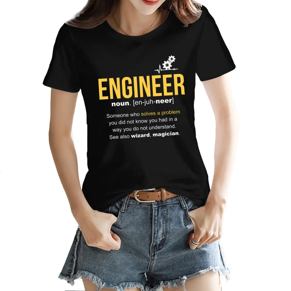 Novelty Engineer Definition Funny Gift Classic Round neck T-shirt Black Funny Joke Tees Tops European Size
Novelty Engineer Definition Funny Gift Classic Round neck T-shirt Black Funny Joke Tees Tops European Size