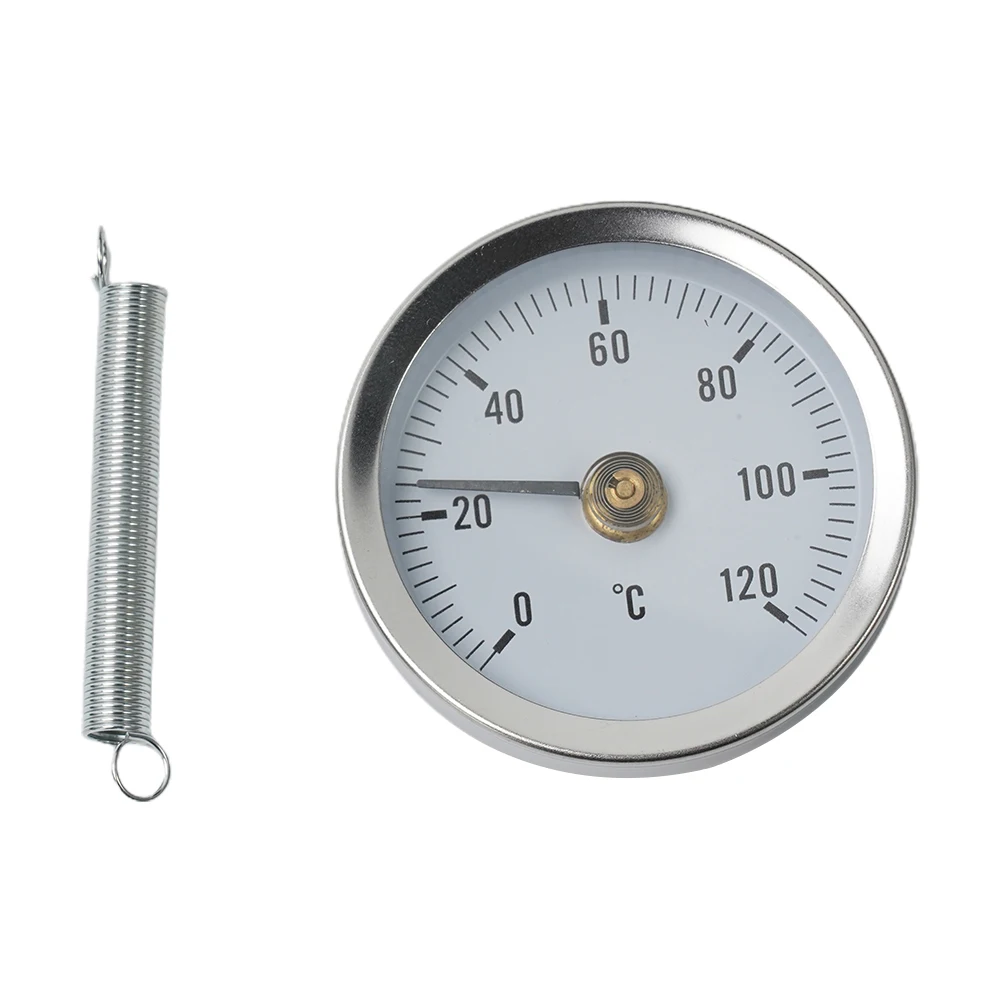 Durable Pipe Thermometers Bimetal 0-120℃ Analog Heating Pipe Industrial Pipeline Measuring Spring Stainless Steel
Durable Pipe Thermometers Bimetal 0-120℃ Analog Heating Pipe Industrial Pipeline Measuring Spring Stainless Steel