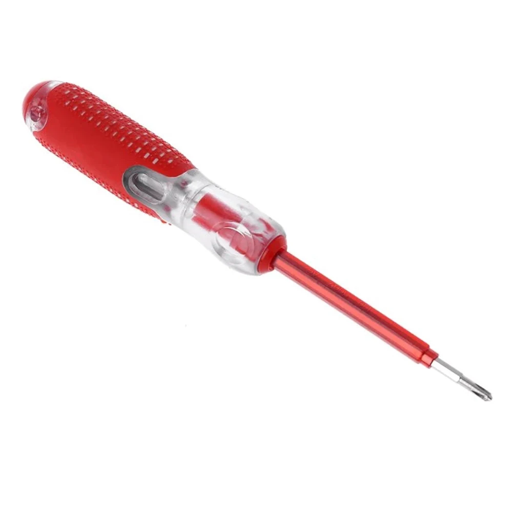 1Pc Screwdriver 162mm 100-500V Test Pencil Multifunctional Driver Dual Cross Slotted Bit Insulation Handle Testing Hand Tool
1Pc Screwdriver 162mm 100-500V Test Pencil Multifunctional Driver Dual Cross Slotted Bit Insulation Handle Testing Hand Tool