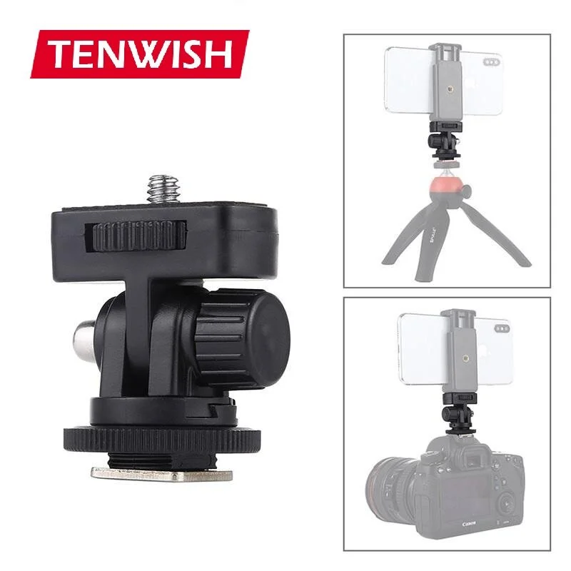 Degree Rotated Ball Head Ballhead Bracket With Cold Shoe Mount for Tripod Camera SLR DSLR
Degree Rotated Ball Head Ballhead Bracket With Cold Shoe Mount for Tripod Camera SLR DSLR