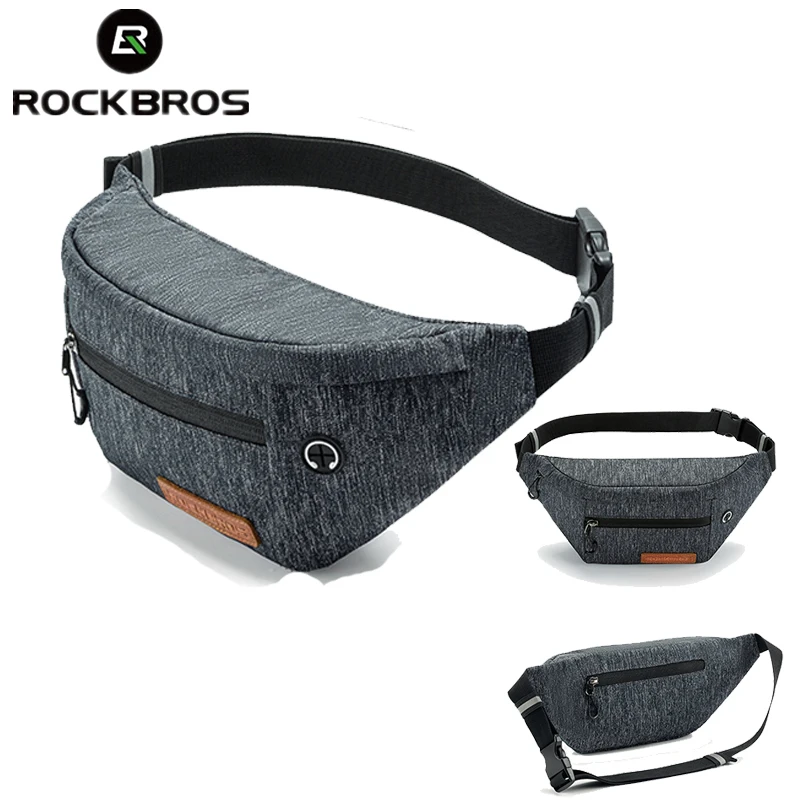 

Спортивная поясная сумка ROCKBROS объемом 1,5 л, многофункциональная нагрудная Сумочка для хранения наушников, велосипедный аксессуар
