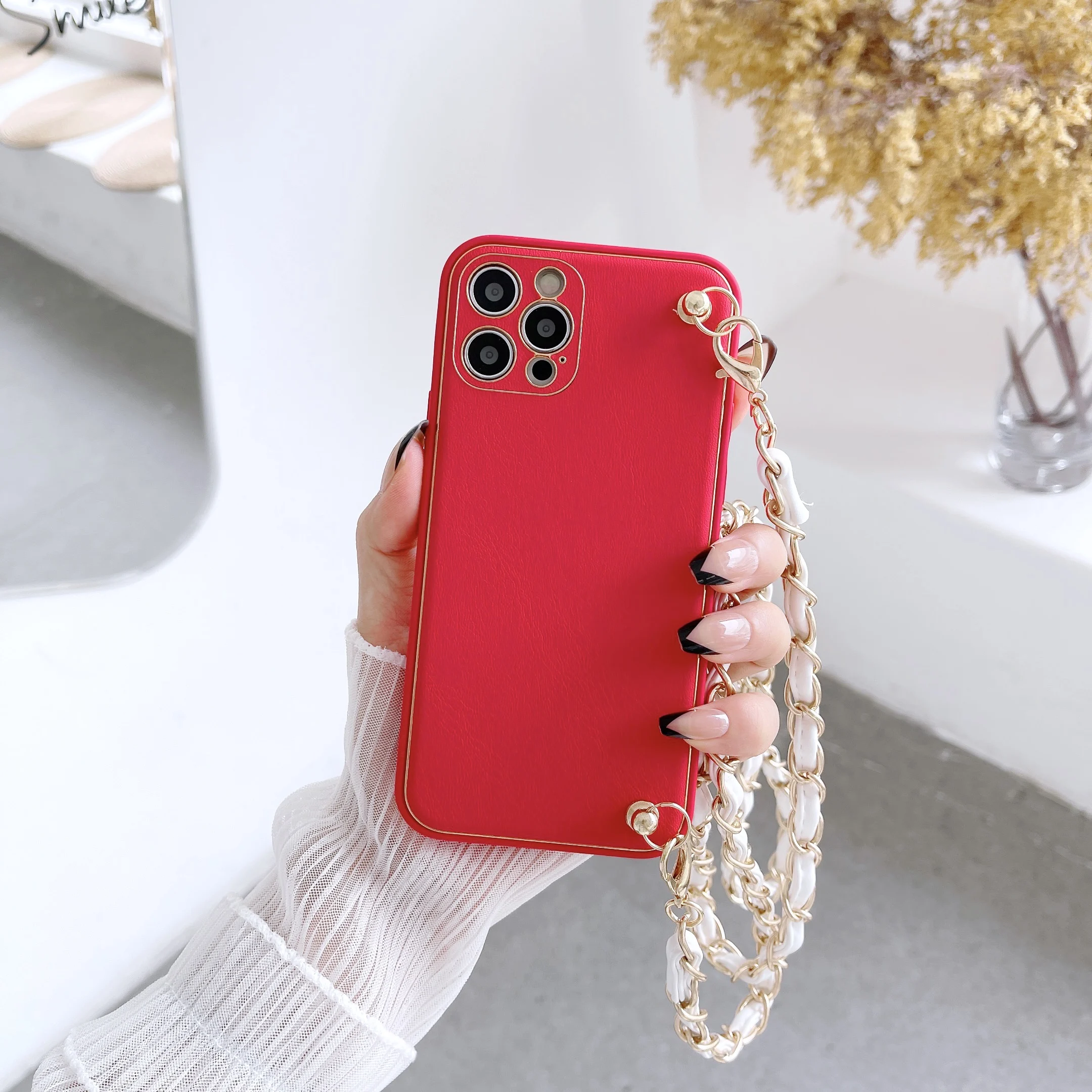 Подходит для iPhone X, XS, XS Max, XR, 11, 12, 13, 14 Pro Max, роскошный кожаный + Модный защитный чехол с цепочкой
Подходит для iPhone X, XS, XS Max, XR, 11, 12, 13, 14 Pro Max, роскошный кожаный + Модный защитный чехол с цепочкой