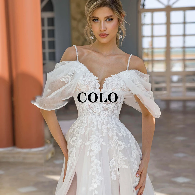 Wedding Dresses 2022 Women's Dresses Boho White Applique Off Shoulder Bride Dress Beach High Split Wedding Evening Gowns
Wedding Dresses 2022 Women's Dresses Boho White Applique Off Shoulder Bride Dress Beach High Split Wedding Evening Gowns