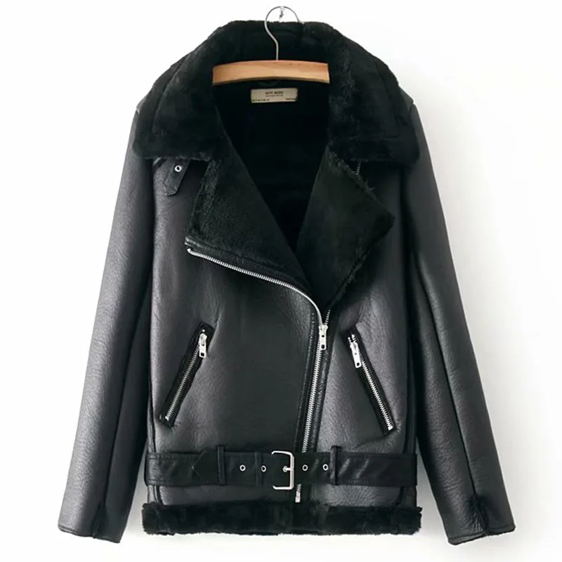 2022 Fur Locomotive Retro with Belt Riding Winter Women's Jacket Long-sleeved Lapel Padded Warm Black Zip Chic Female Coat Tops
2022 Fur Locomotive Retro with Belt Riding Winter Women's Jacket Long-sleeved Lapel Padded Warm Black Zip Chic Female Coat Tops