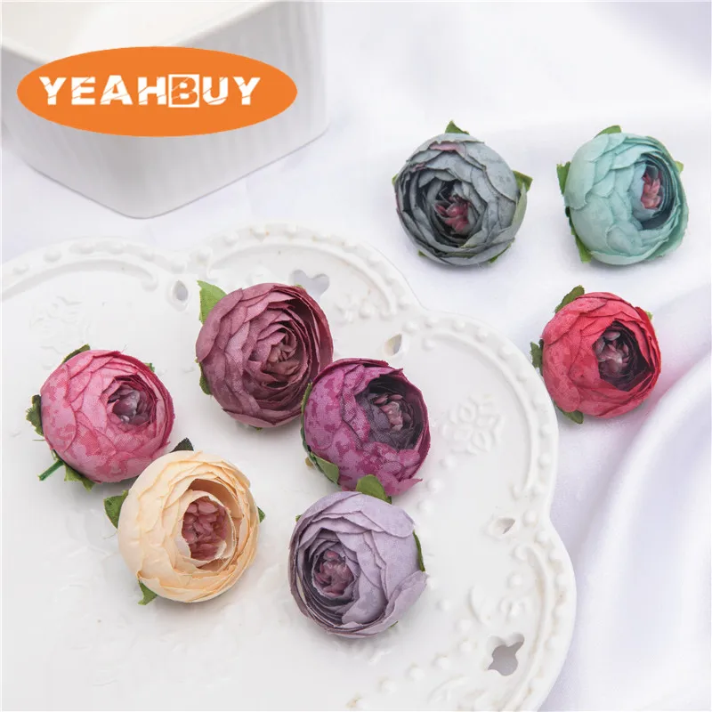 50pcs 3.5CM 11Colors Artificial Silk Tea Rose Flower Heads For Wedding Apparel Decoration Hairpin Wreath DIY Accessories
50pcs 3.5CM 11Colors Artificial Silk Tea Rose Flower Heads For Wedding Apparel Decoration Hairpin Wreath DIY Accessories