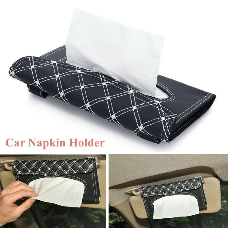 1pcs Car Tissue Holder Sun Visor Napkin Holder Leather Backseat Tissue Case Holder
1pcs Car Tissue Holder Sun Visor Napkin Holder Leather Backseat Tissue Case Holder