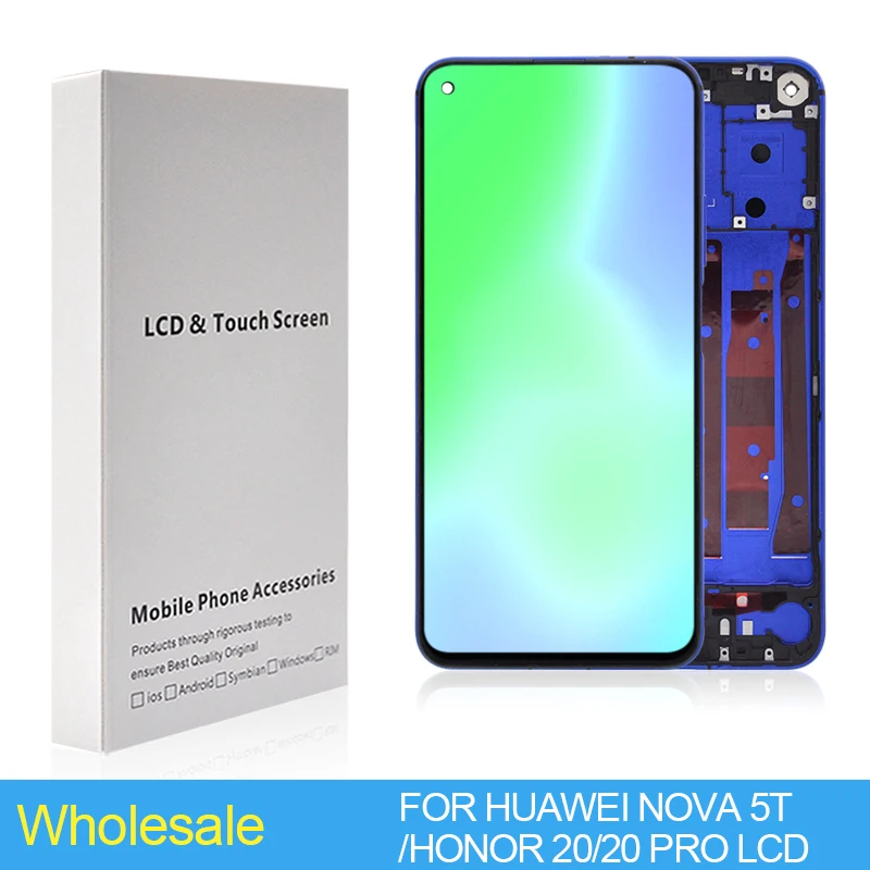 

Wholesale 6.26 Inch For Huawei Nova 5T LCD Touch Panel Screen Digitizer YAL-L21 L61A L61D L71A Assembly For Honor 20 Display