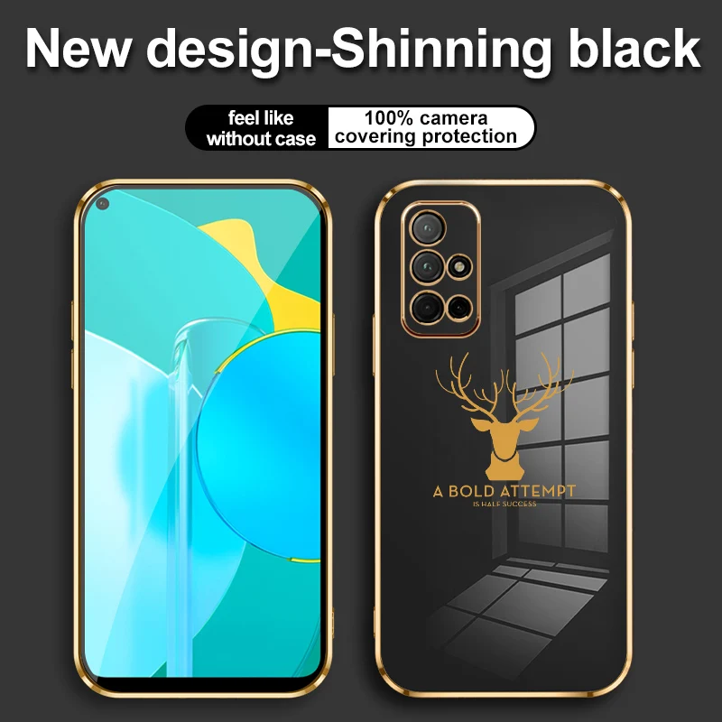 Phone Case For Huawei Honor 20 30 20I 20S 10I 30S 50 SE 60 Pro Lite Anti Fall Electroplating Deer Straight Edge Soft Back Cover
Phone Case For Huawei Honor 20 30 20I 20S 10I 30S 50 SE 60 Pro Lite Anti Fall Electroplating Deer Straight Edge Soft Back Cover