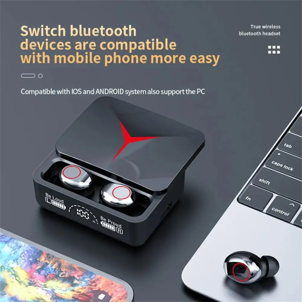 M90 TWS Wireless Headphones Bluetooth5.3 Touch Control Hi-fi Stereo Noise Canceling Gaming Music Earphone With Microphones Gifts
M90 TWS Wireless Headphones Bluetooth5.3 Touch Control Hi-fi Stereo Noise Canceling Gaming Music Earphone With Microphones Gifts