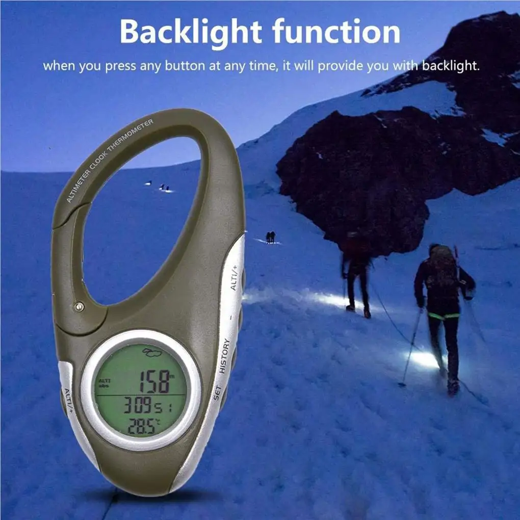 Mini Multifunction Barometer Digital Altimeter for Outdooe Fishing Camping Thermometer Digital Hygrometer Weather Forecast
Mini Multifunction Barometer Digital Altimeter for Outdooe Fishing Camping Thermometer Digital Hygrometer Weather Forecast