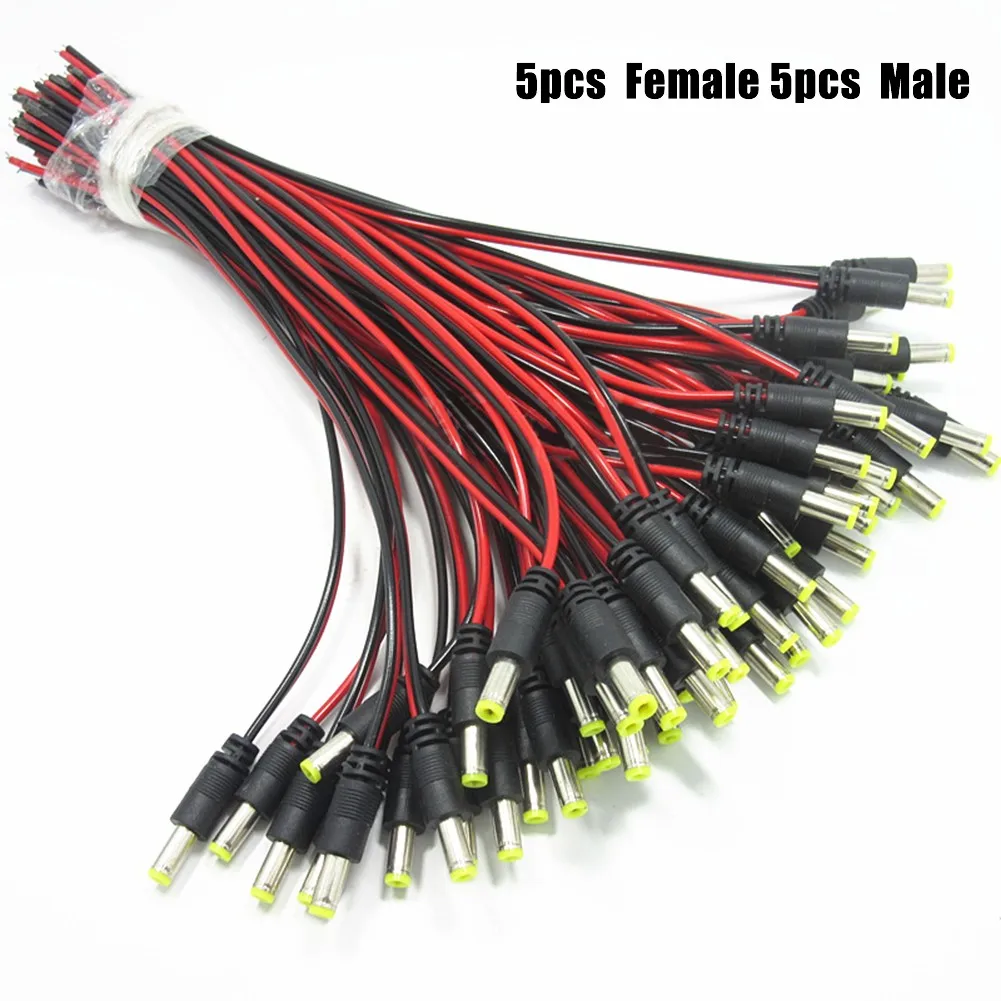 10 Pcs 5.5*2.1 Male Female DC 12V Power Outlet Jack Plug PVC Sheath Connector Cable Single 0.3mm Monitoring DC Power Cord
10 Pcs 5.5*2.1 Male Female DC 12V Power Outlet Jack Plug PVC Sheath Connector Cable Single 0.3mm Monitoring DC Power Cord