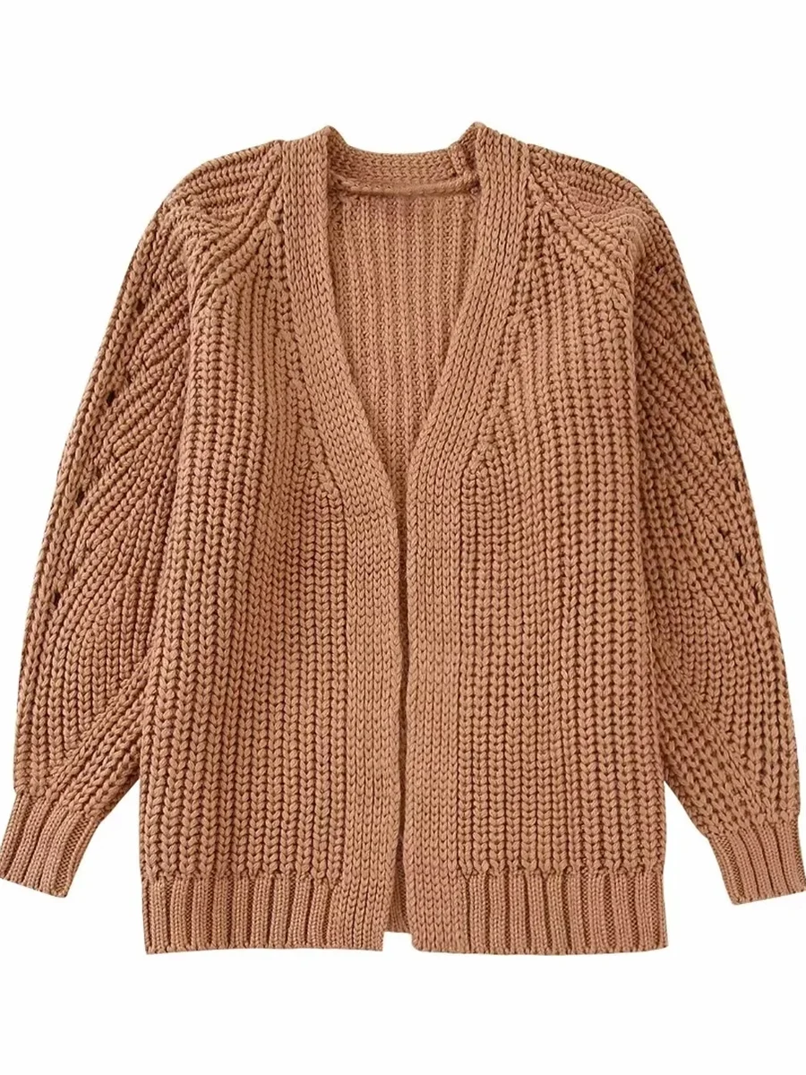 Женская модная однотонная трикотажная Длинная Верхняя одежда с открытым стежком 2022 рукава-фонарики V-образный вырез повседневные женские т... 
Женская модная однотонная трикотажная Длинная Верхняя одежда с открытым стежком 2022 рукава-фонарики V-образный вырез повседневные женские т...