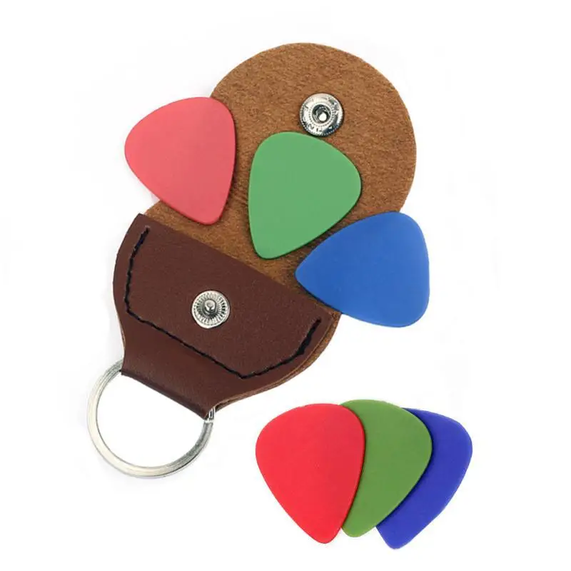 PU Leather Guitar Pick Holder Case Bag with 3Pcs Picks for Acoustic Electric Guitar (Guitar Picks Random Color)
PU Leather Guitar Pick Holder Case Bag with 3Pcs Picks for Acoustic Electric Guitar (Guitar Picks Random Color)