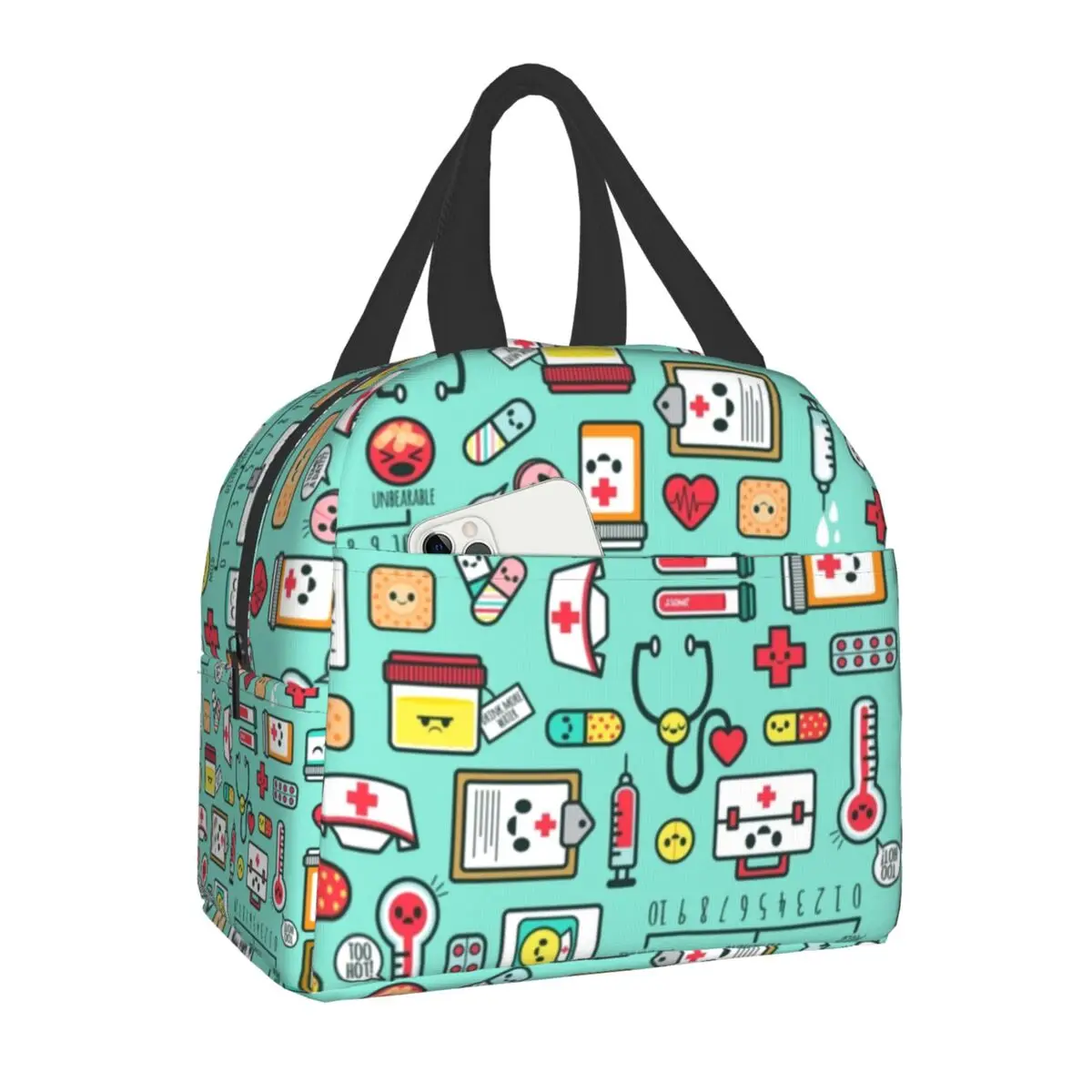 Hot Sale Nurse Lunch Bag For Women Portable Thermal Cooler Insulated Bento Box School Work Picnic Food Bags 
Hot Sale Nurse Lunch Bag For Women Portable Thermal Cooler Insulated Bento Box School Work Picnic Food Bags