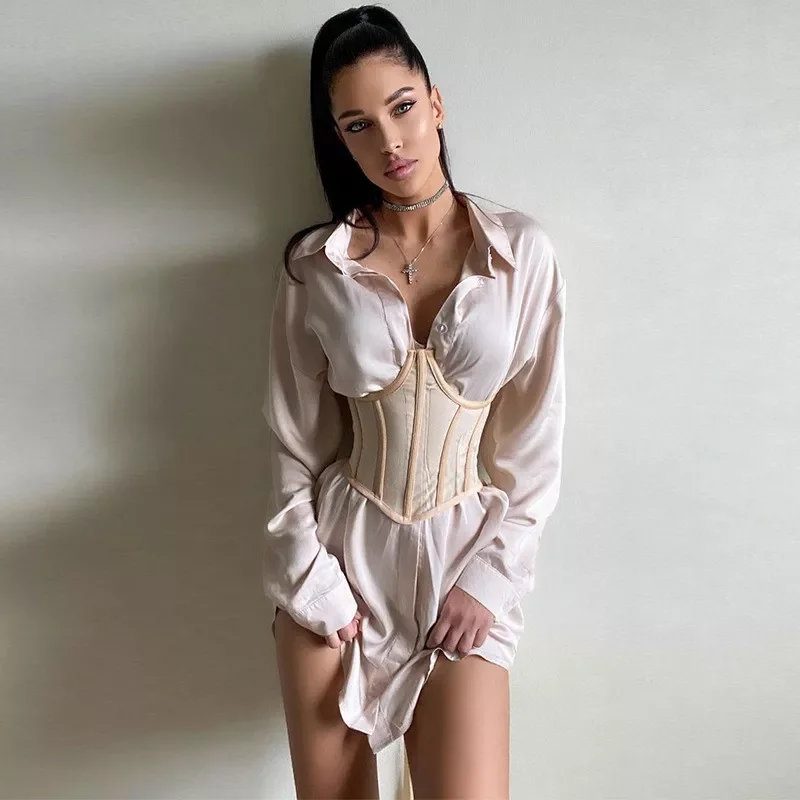 Женский стильный корсет в стиле ретро, поддерживающий бюстье, с открытой спиной, на шнуровке, сетчатые бретельки, Формирующее женское сексу...
Женский стильный корсет в стиле ретро, поддерживающий бюстье, с открытой спиной, на шнуровке, сетчатые бретельки, Формирующее женское сексу...