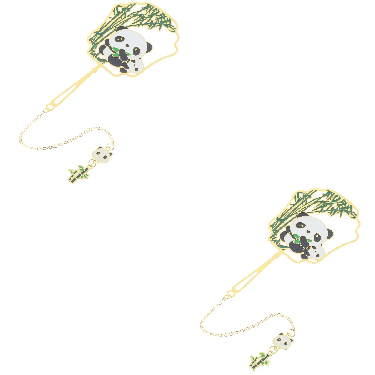 2pcs Pendant Exquisite Metal Page Marker Chain Delicate 
2pcs Pendant Exquisite Metal Page Marker Chain Delicate