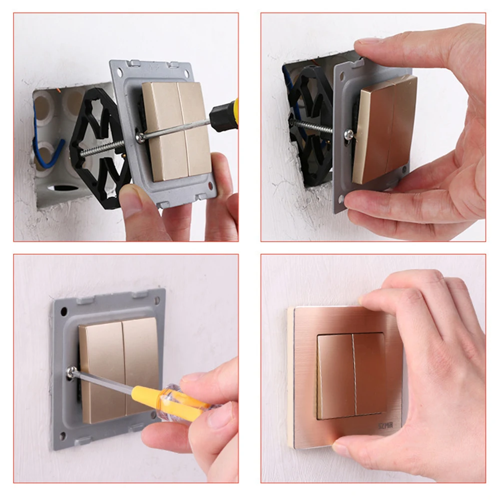 10pcs Black Wall Socket Bottom Box Repair Device Anti-conductivity Wall Switch Bottom Box Screw Fixed Rod Accessories
10pcs Black Wall Socket Bottom Box Repair Device Anti-conductivity Wall Switch Bottom Box Screw Fixed Rod Accessories
