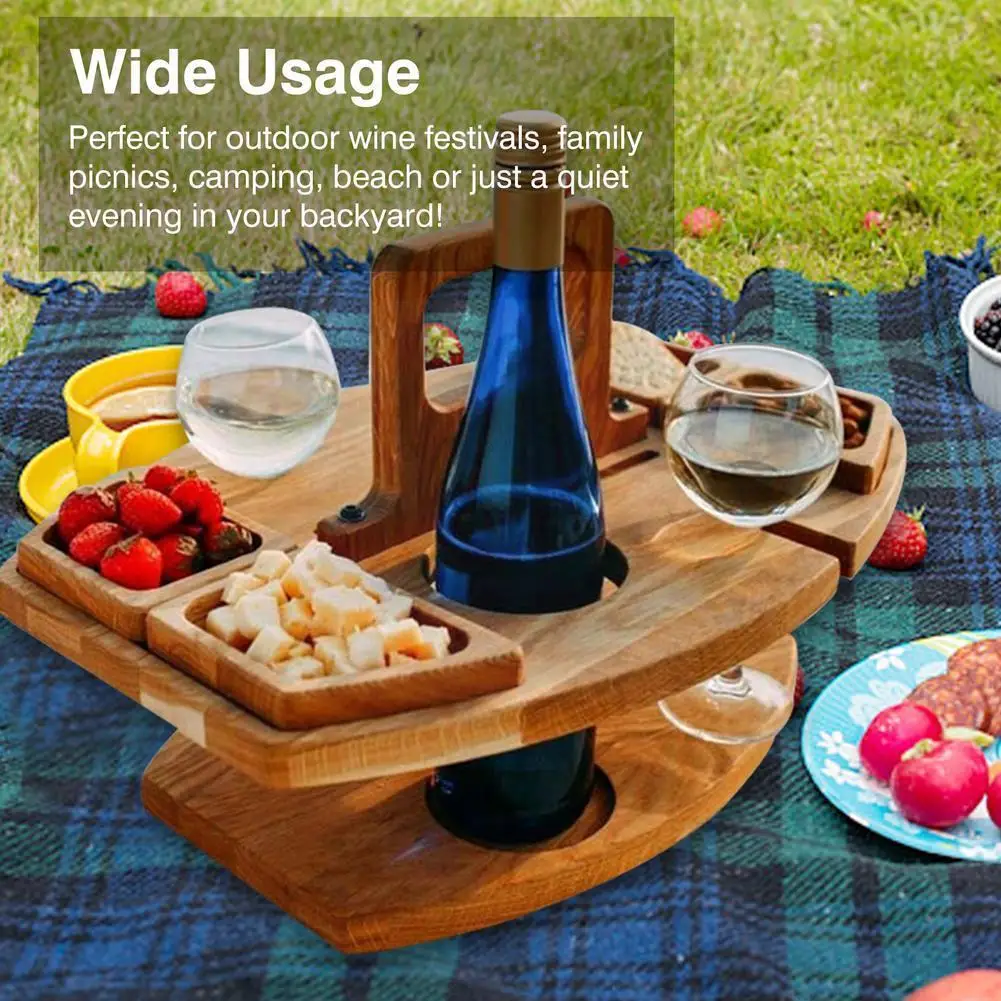 Detachable Portable Picnic Table Wooden Integrated Wine Fruit Plate Outdoor Camping Accessories For Food Tableware Leisure O1K8
Detachable Portable Picnic Table Wooden Integrated Wine Fruit Plate Outdoor Camping Accessories For Food Tableware Leisure O1K8