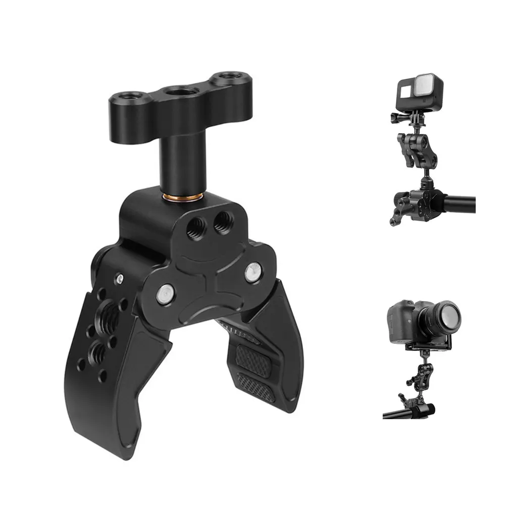 New Camera Arm Dual Ball Head with 1/4" 3/8" Arri Crab Claw Clip Monitor Stand Super Clamp Holder Video Light DSLR Flash Rig
New Camera Arm Dual Ball Head with 1/4" 3/8" Arri Crab Claw Clip Monitor Stand Super Clamp Holder Video Light DSLR Flash Rig